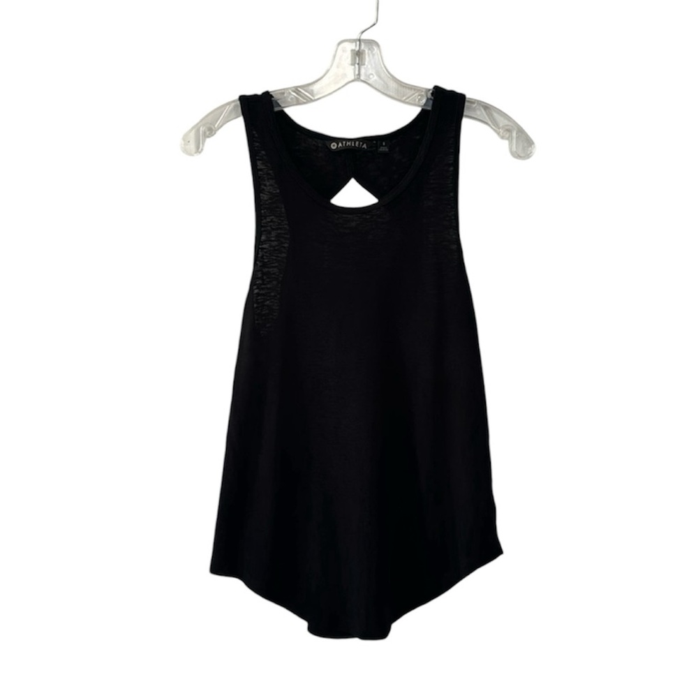 Athleta Black Tank With Keyhole Back